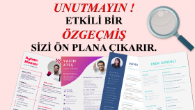 etkili bir özgeçmiş (cv) hazırlayabilirim