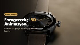 fotogerçekçi 3D ürün ve logo animasyonu videosu hazırlarım