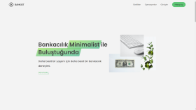 Minimalist Bankacılık Sitesi