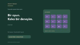 JavaScript ile tarayıcıda oynanan hafıza oyunu