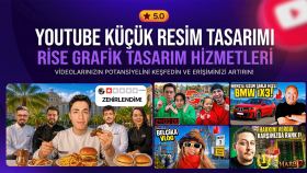 YouTube thumbnail ve sosyal medya görsel tasarımı yapıyorum.