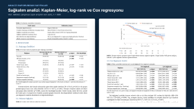 Sağkalım analizi: Kaplan-Meier, log-rank ve Cox regresyonu