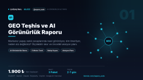 markanızın AI görünürlüğünü ölçer ve raporlarım