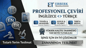  İngilizce-Türkçe teknik ve genel çeviriler yapabilirim