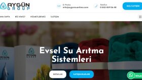 Aygün Su Arıtma - Kurumsal Web Sitesi Tasarımı