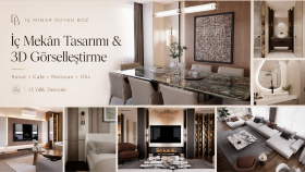 iç mekân tasarımı ve 3D modelleme yaparım
