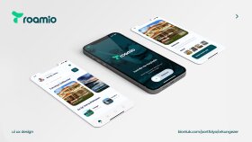 Roamio mobil uygulama ui/ux tasarımı