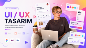modern ve profesyonel mobil uygulama arayüzü tasarlarım