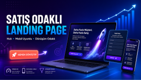 satış odaklı hızlı ve modern landing page tasarlarım