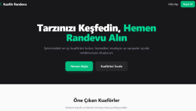 Kuaför Randevu Web Site Çalışması