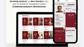 İz Akademi web sitesinde her seviyeye uygun ders seçenekleri