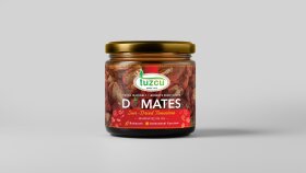 TUZCU - Güneşte Kurutulmuş Domates Etiket Tasarımı