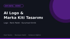 yapay zekayla logonuzu ve marka kitinizi tasarlarım