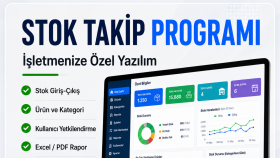 işletmenize özel stok takip programı geliştiriyorum