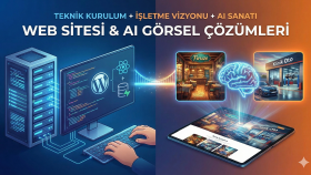 sitenizi kurar ve yapay zeka görselleriyle yayına hazırlarım