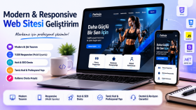 modern ve responsive web sitesi geliştiririm