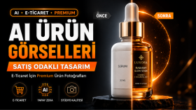 e-ticaret markaları için ai ürün görselleri hazırlarım