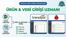 e-ticaret ürün veri girişlerini hatasız yaparım