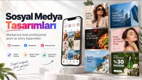 markanıza özel profesyonel sosyal medya tasarımları yaparım