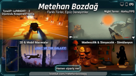 2D ve 3D tek/çok oyunculu oyunlar yapabilirim