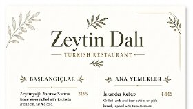 Menü Tasarımı 