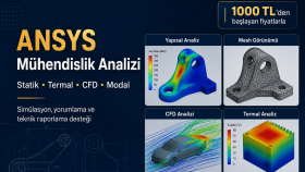 ANSYS ile mühendislik analizi yaparım
