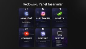 Redowsku Kick Kanalı için yaptığım panel tasarımları