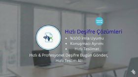 ses ve video kayıtlarınızı profesyonelce deşifre edebilirim