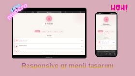 işletmenize qr menü tasarlıyorum