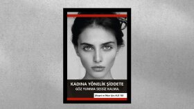 Kadına şiddet afiş