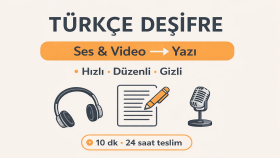 kayıtlarınıza deşifre yaparım