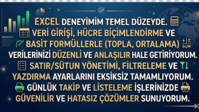 temel düzeyde bilgim var buna göre işleri yapabilirim