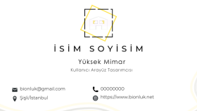 sizin için kurumsal kimlik/kartvizit tasarlarım