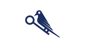 Güvercin ve Anahtar Logo Konsepti