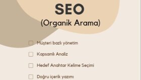 SEO çalışması yaparım