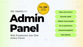admin panel hazırlayabilirim