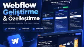 Webflow sitenizi geliştirir ve özelleştiririm