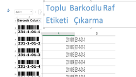 Toplu Raf Etiketi Çıkarma