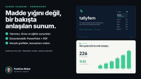 yatırımcı ve firma sunumunuzu PowerPoint'te tasarlarım