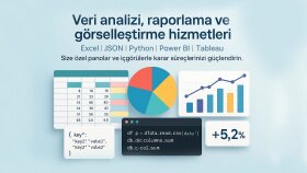 veri analizi ve görselleştirme yazılımları oluştururum
