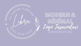 Libra markası için minimal logo tasarımı