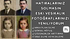 vesikalık fotoğraflarınıza rötuş ve düzenleme yapıyorum