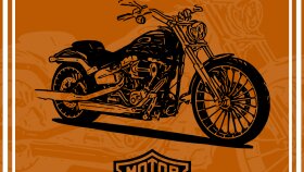 Harley Motor Afişi