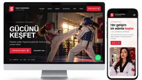 Spor akademinizin web sitesi örneği