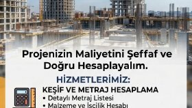 inşaat mühendisiyim .keşif , metraj ve iş programı çıkarırım