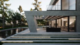 Barcelona Villa 3D model ve render