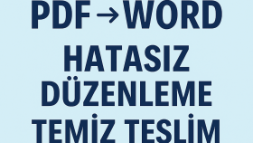 belgelerinizi düzenlerim
