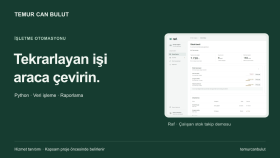 tekrar eden işlerinizi Python ile otomatikleştiririm