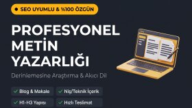 SEO uyumlu özgün ve akıcı makale içerikleri üretirim