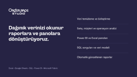 verilerinizi Power BI ve Excel ile rapora dönüştürürüm